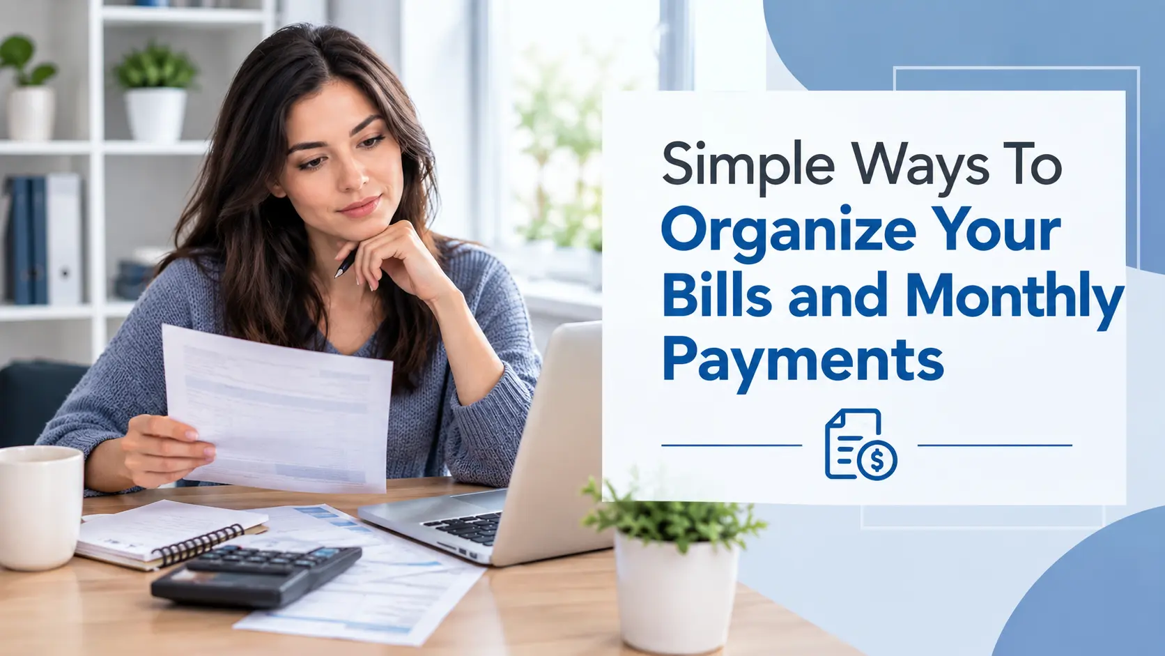 Simple Ways To Organize Your Bills and Monthly Payments